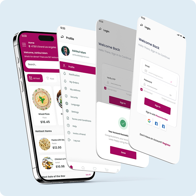 Food Delivery App Design